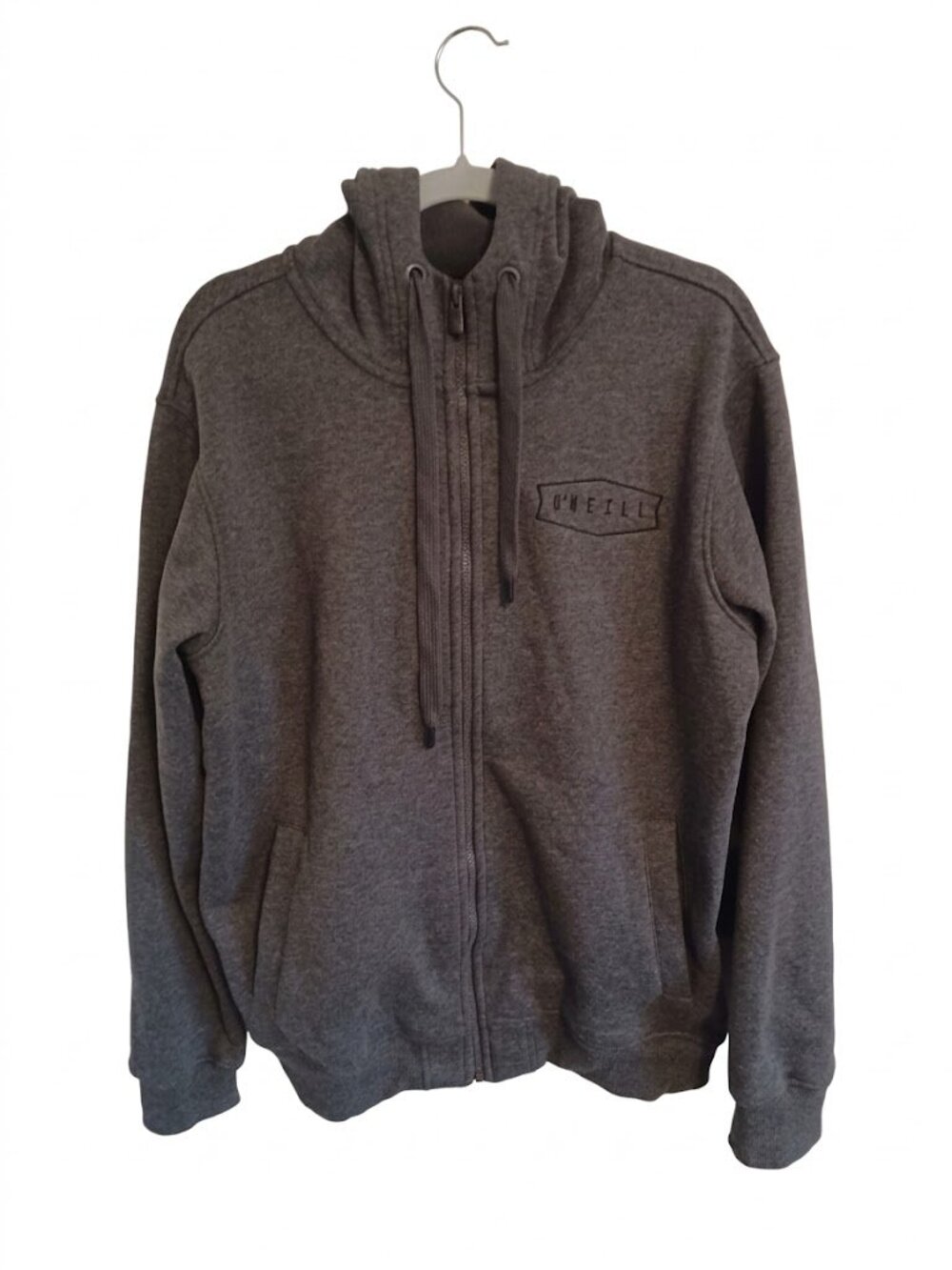 O'Neill Men's Charcoal Grey Heather Full Zip Hoodie Size Large
